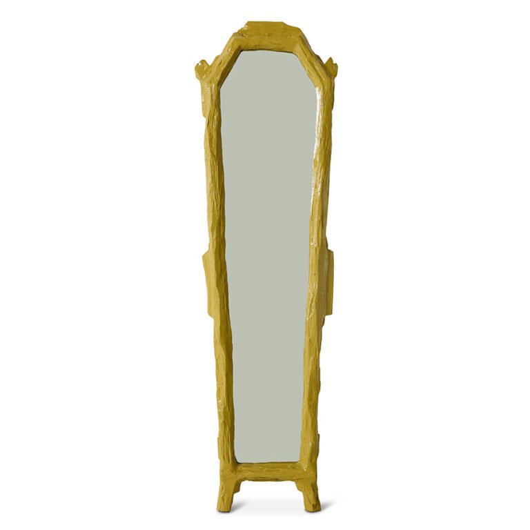 HKLIVING Antique floor mirror, khaki